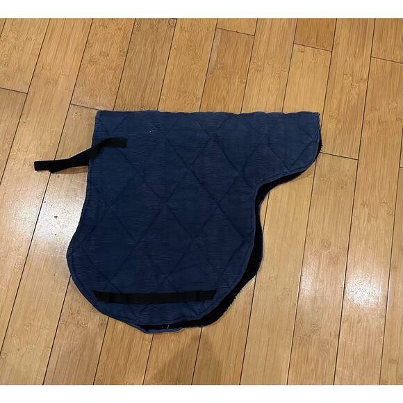 NWOT Solid Blue English Saddle Pad - Picture 3 of 4
